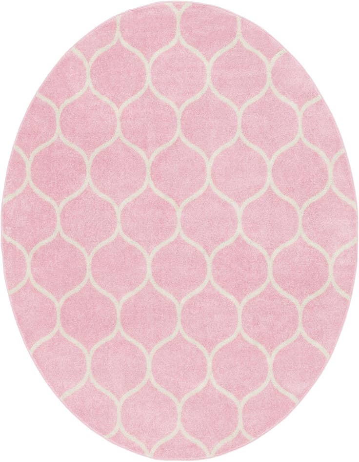 Detail image of 7' 10 x 7' 10 Trellis Frieze Round Rug