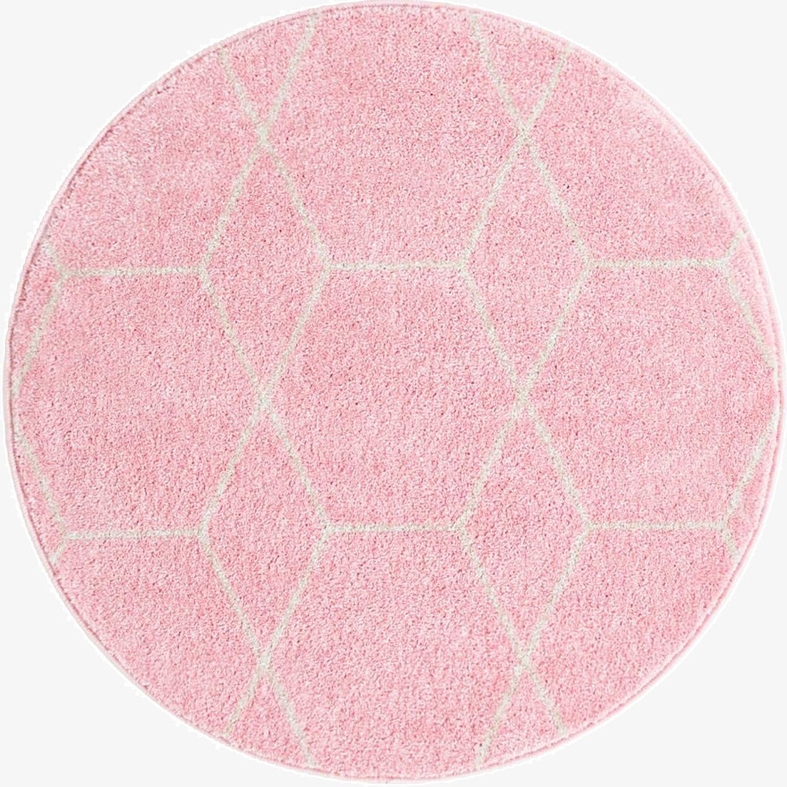 3' x 3' Trellis Frieze Round Rug