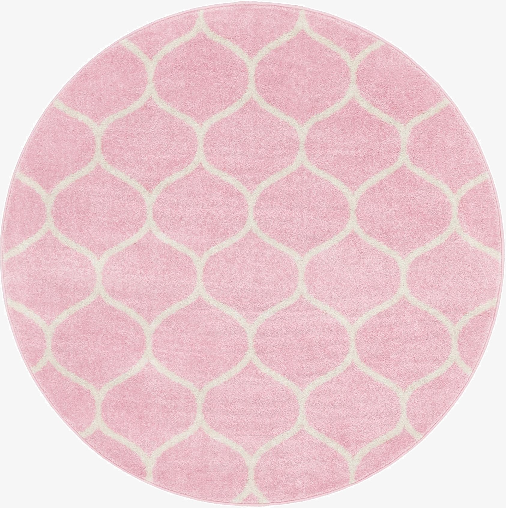 Primary image 5' 3 x 5' 3 Trellis Frieze Round Rug