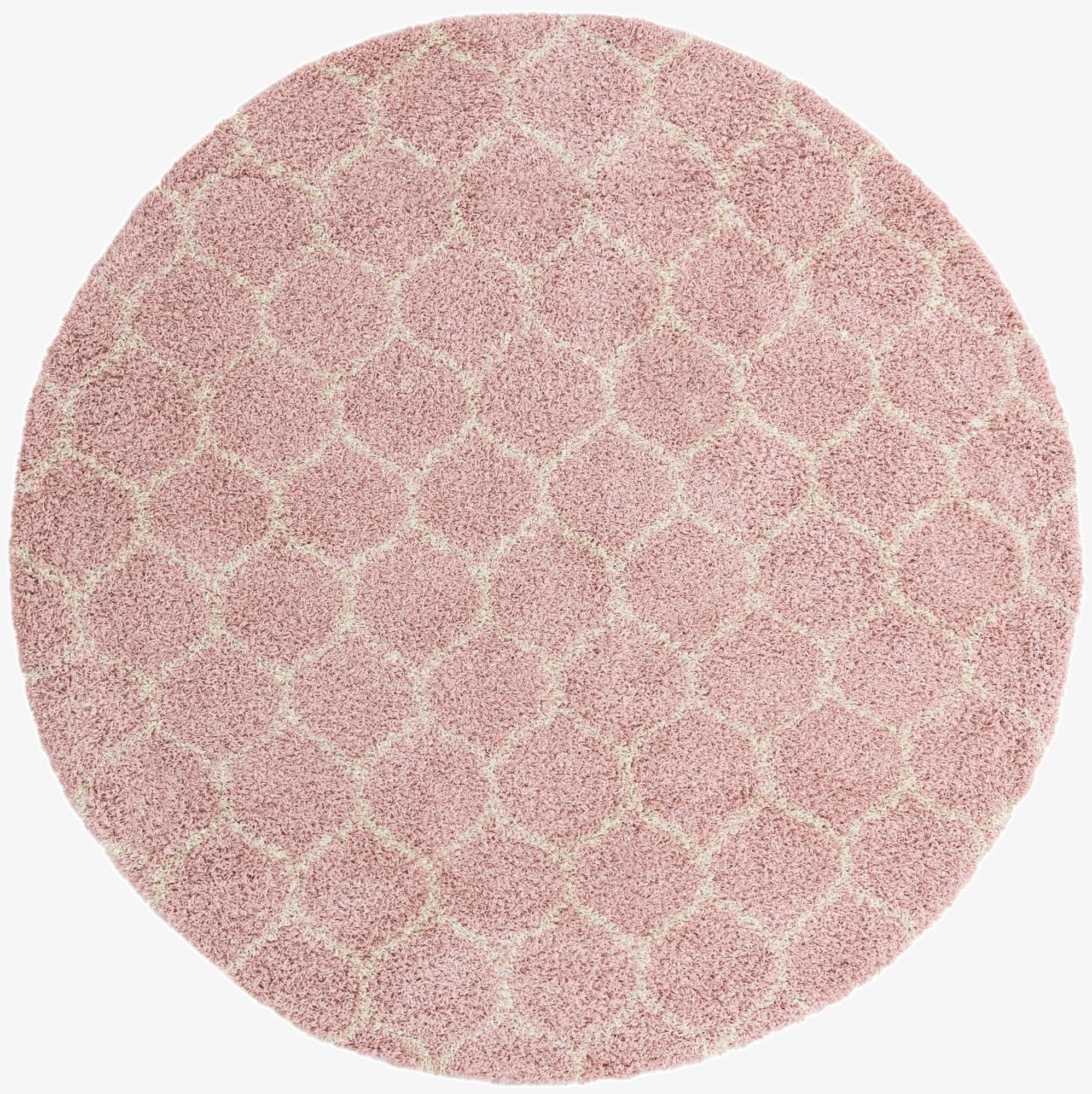 10' x 10' Trellis Shag Round Rug