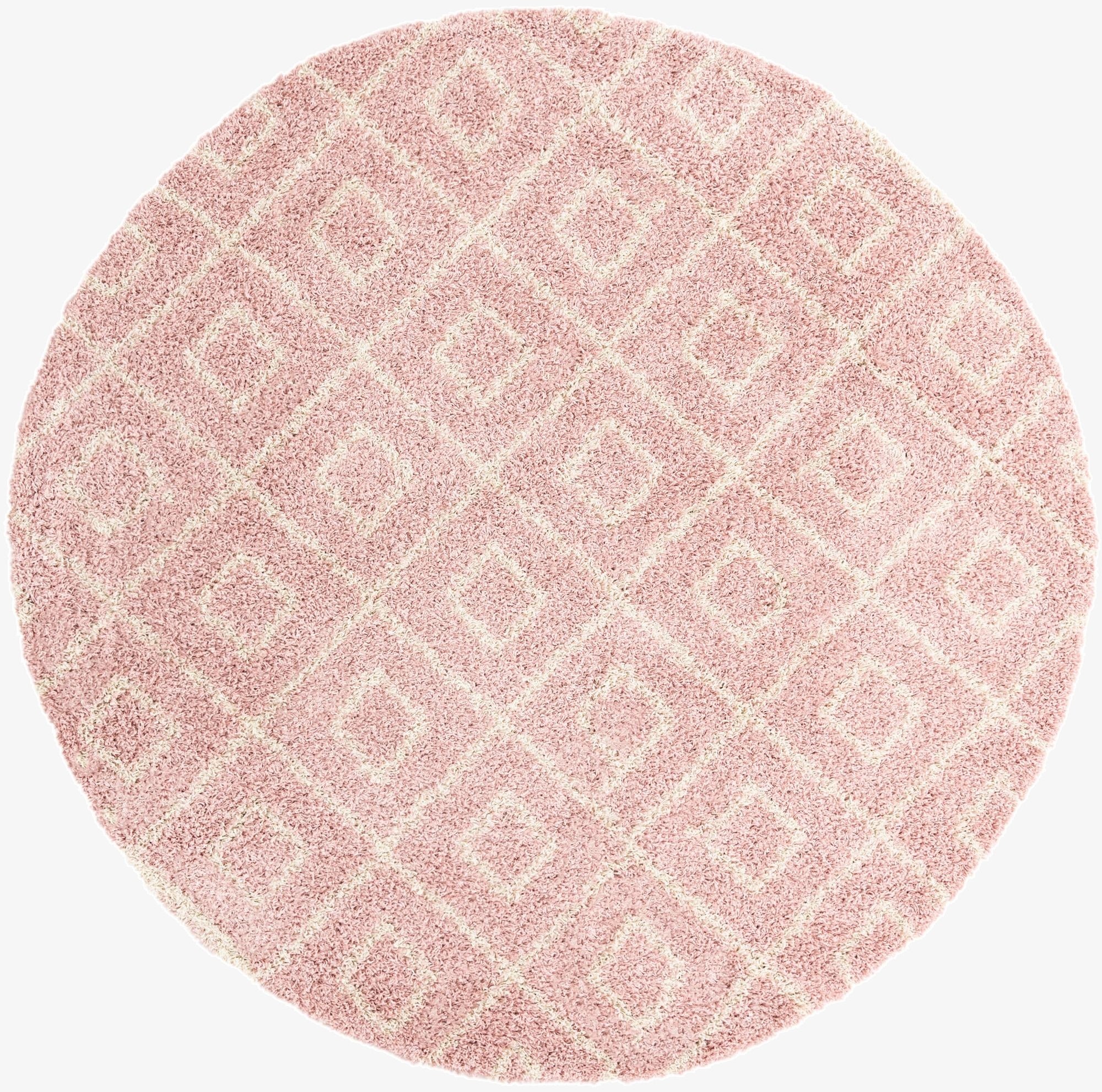 Primary image 7' 10 x 7' 10 Trellis Shag Round Rug