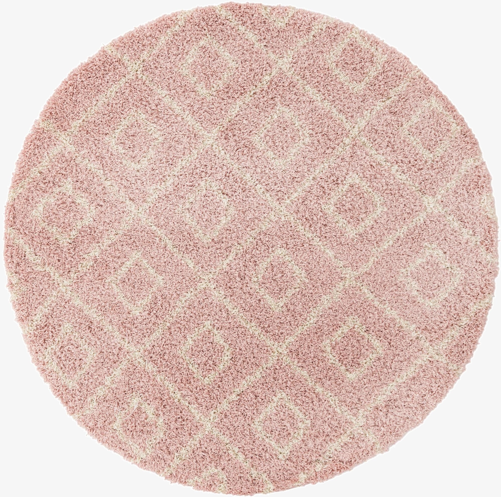 Primary image 6' x 6' Trellis Shag Round Rug