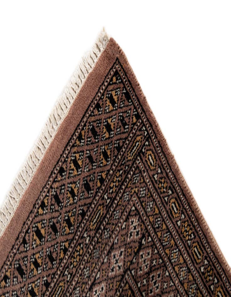 Detail image of 2' 7 x 8' 3  Hand Knotted Bokhara Oriental Wool Runner Rug