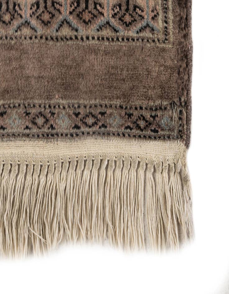 Detail image of 2' 8 x 9'  Hand Knotted Bokhara Oriental Wool Runner Rug