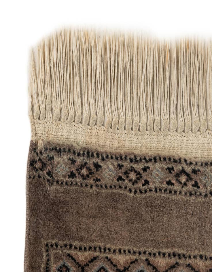 Detail image of 2' 8 x 9'  Hand Knotted Bokhara Oriental Wool Runner Rug