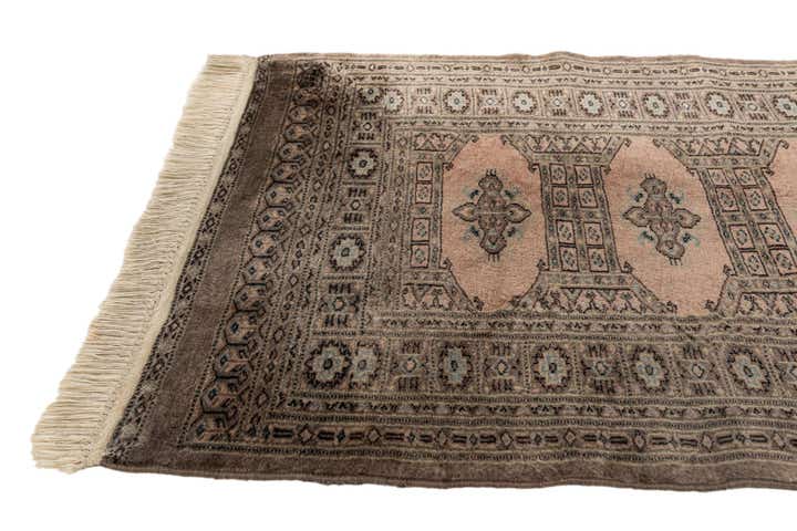 2' 8 x 9' Hand Knotted Bokhara Oriental Wool Runner Rug