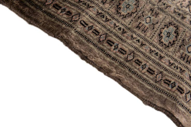 Detail image of 2' 8 x 9' Hand Knotted Bokhara Oriental Wool Runner Rug