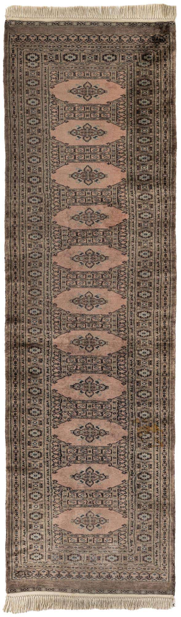 2' 8 x 9' Hand Knotted Bokhara Oriental Wool Runner Rug