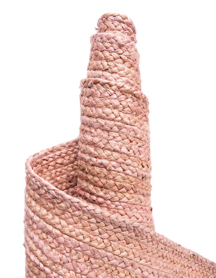 Detail image of 2' 6 x 6' 1 Handmade Braided Jute Runner Rug