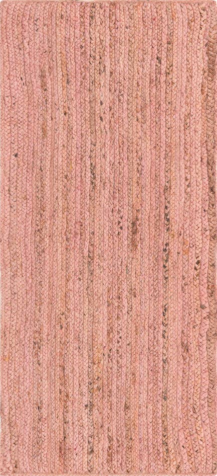 Detail image of 2' 6 x 6' 1 Handmade Braided Jute Runner Rug
