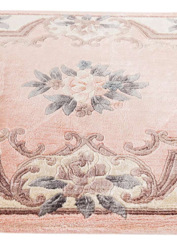 2' 4 x 9' 11 Hand Knotted Carved Pekin Wool Runner Rug