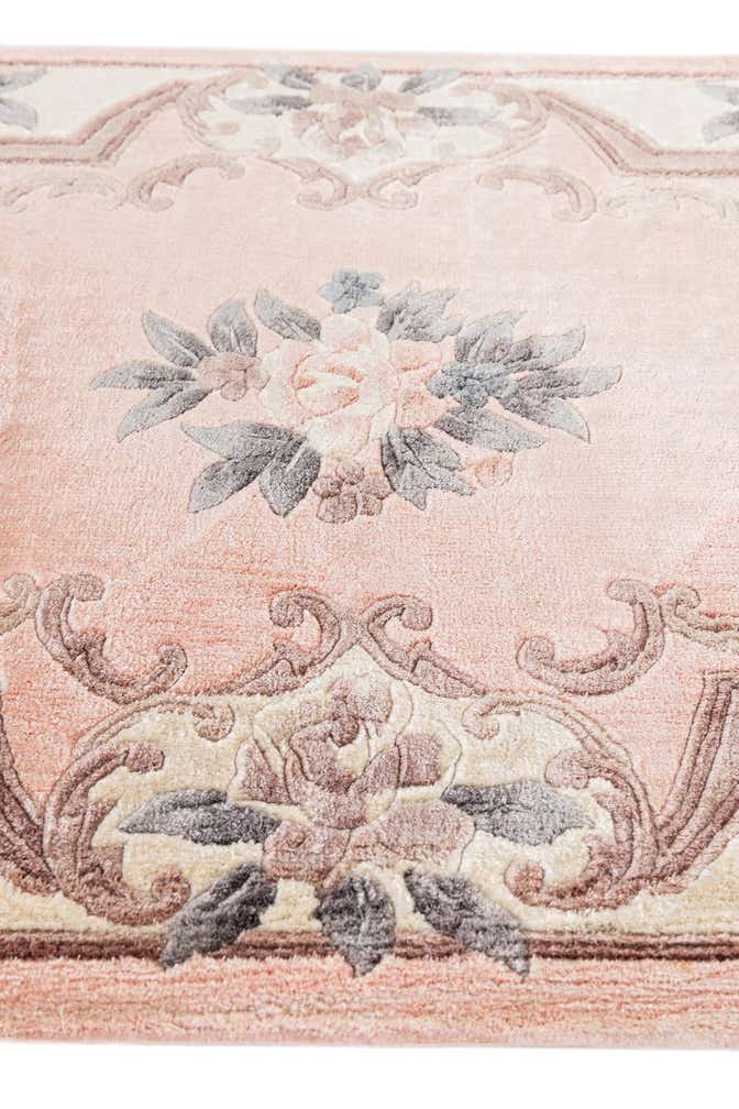 2' 4 x 9' 11 Hand Knotted Carved Pekin Wool Runner Rug