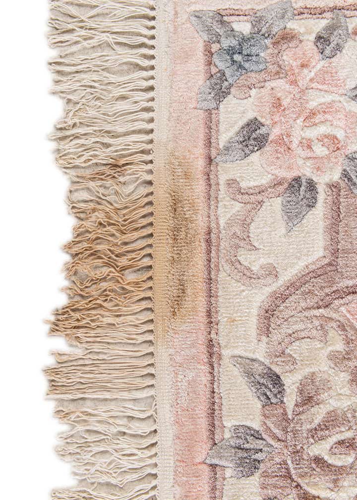 2' 4 x 9' 11 Hand Knotted Carved Pekin Wool Runner Rug