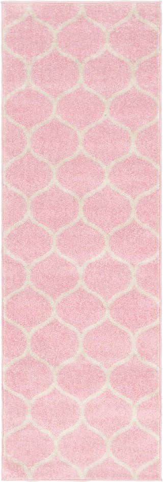 Detail image of 2' x 6' Lattice Frieze Runner Rug