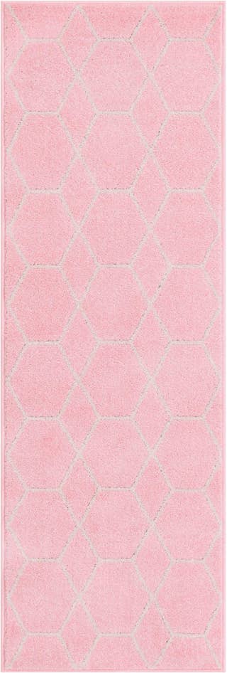 Detail image of 2' x 6' Lattice Frieze Runner Rug