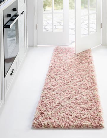 3' 3 x 16' 5 Lattice Shag Runner Rug