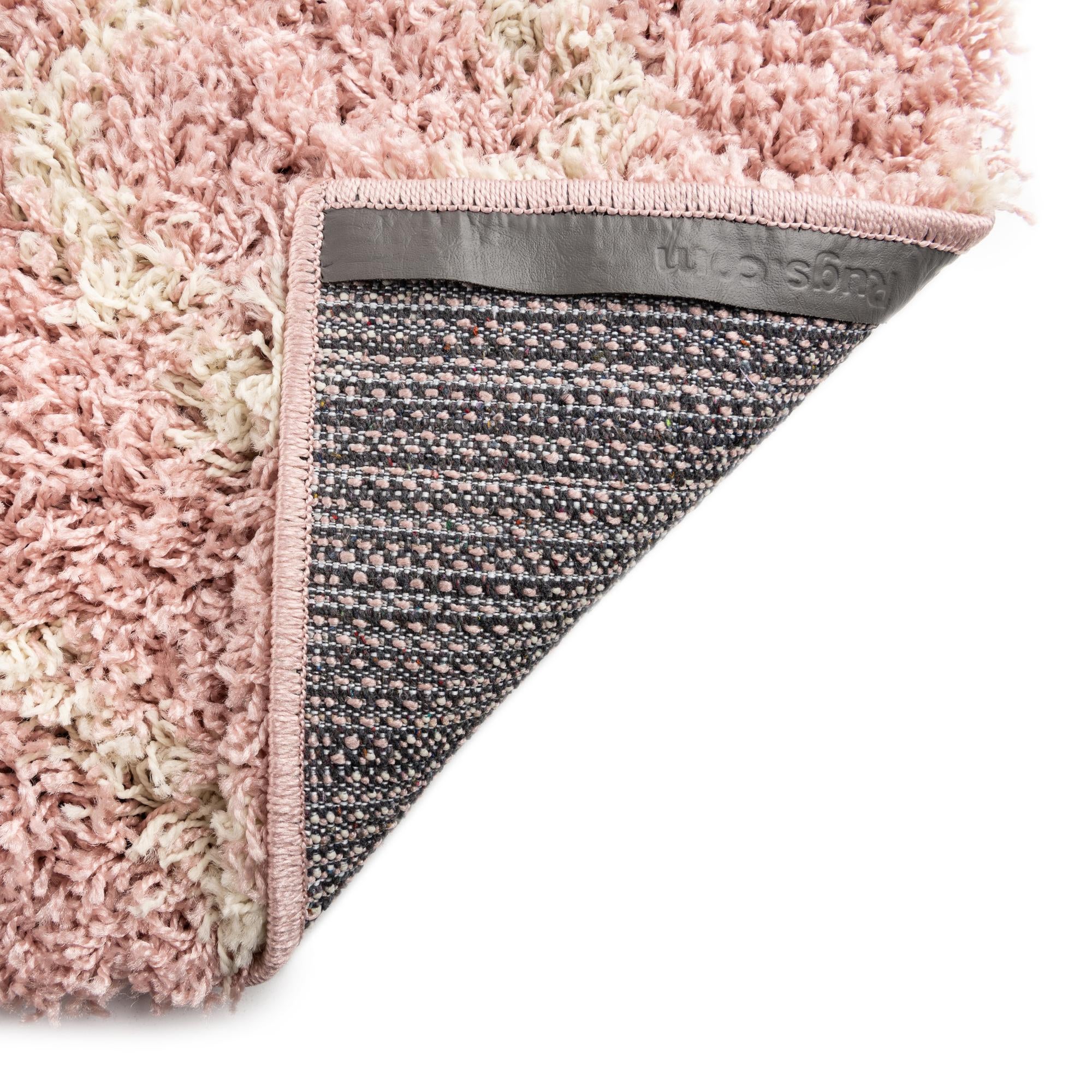 2' x 7' Lattice Shag Runner Rug