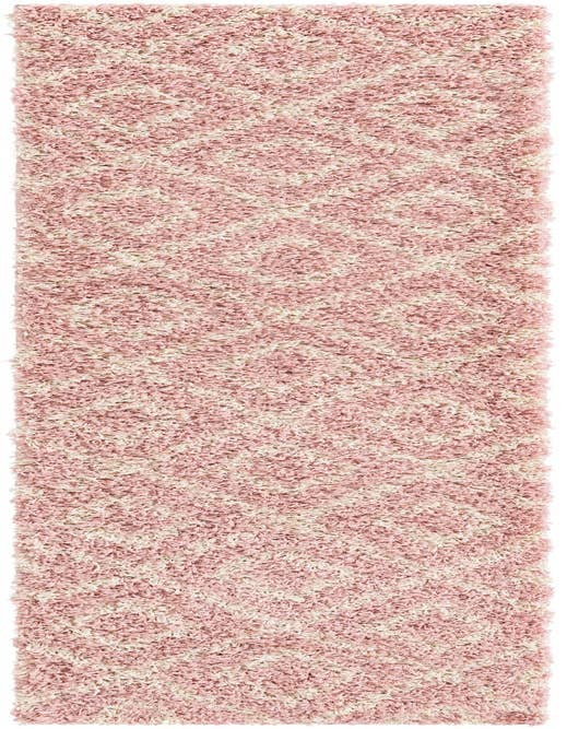 Detail image of 2' x 8' Lattice Shag Runner Rug