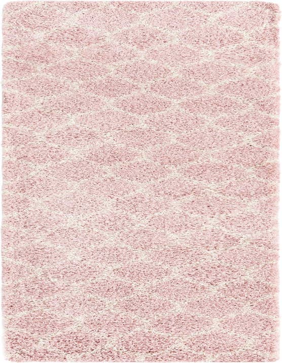 Detail image of 2' 7 x 10' Lattice Shag Runner Rug