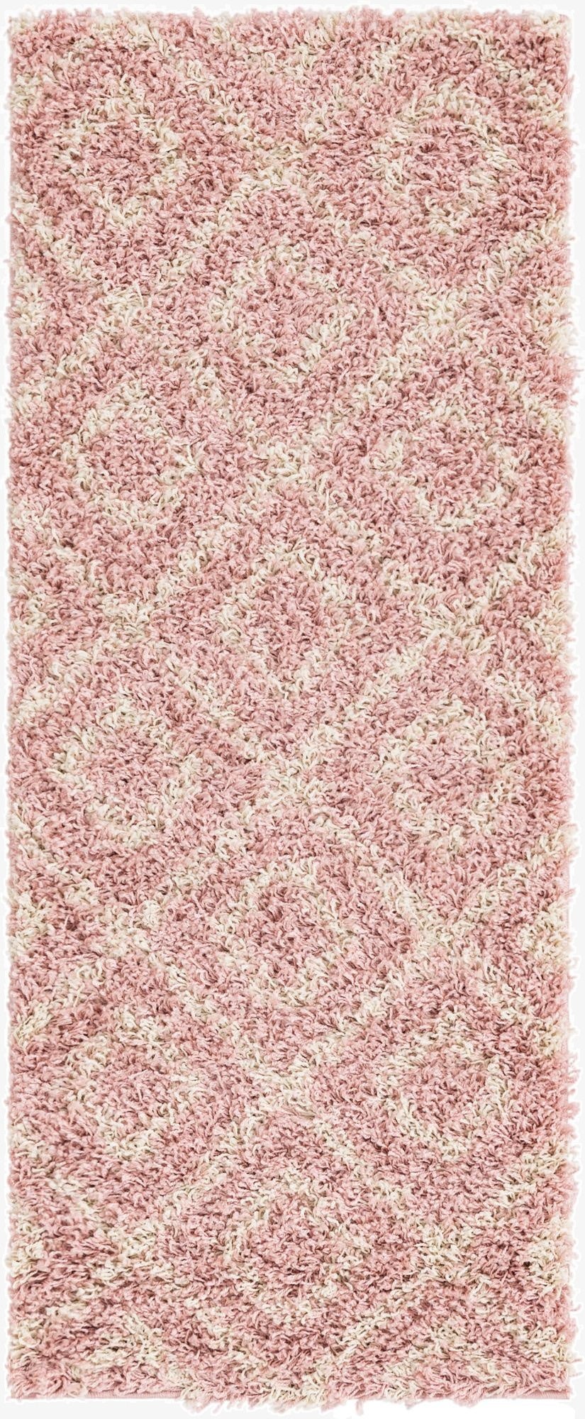 60cm x 152cm Trellis Shag Runner Rug