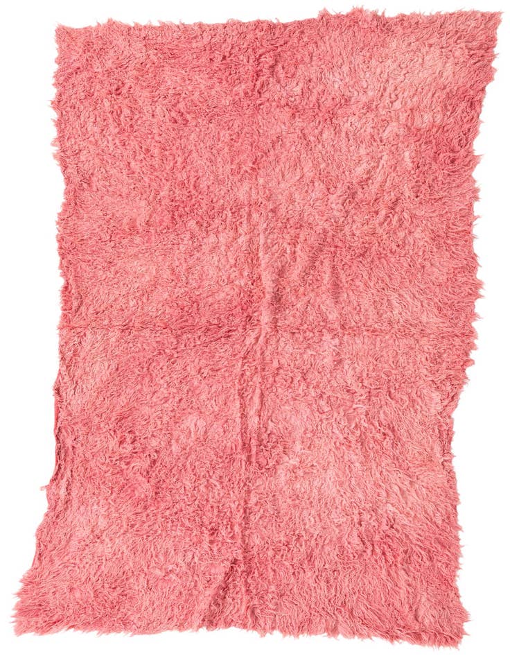 Detail image of 4' 1 x 8' 1 Hand Knotted Moroccan Wool Runner Rug