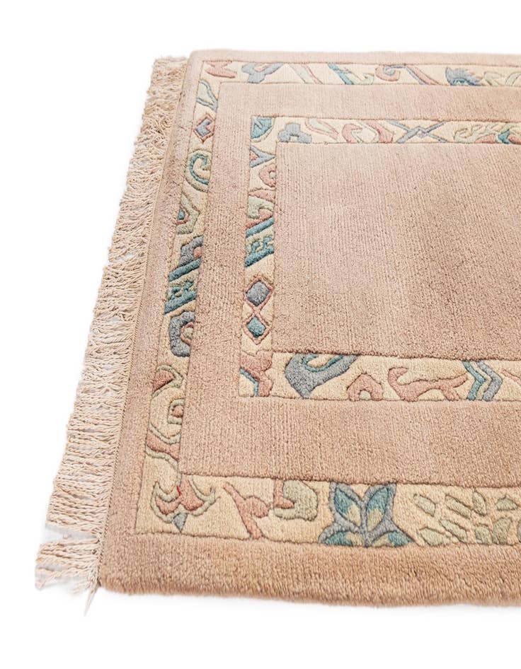 Detail image of 2' 5 x 10' 7 Hand Knotted Nepal Wool Runner Rug