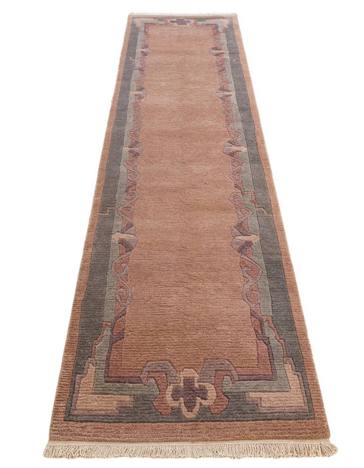 Detail image of 2' 8 x 11' 1 Hand Knotted Tibet Wool Runner Rug