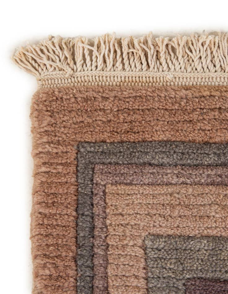 Detail image of 2' 8 x 11' 1  Hand Knotted Tibet Wool Runner Rug