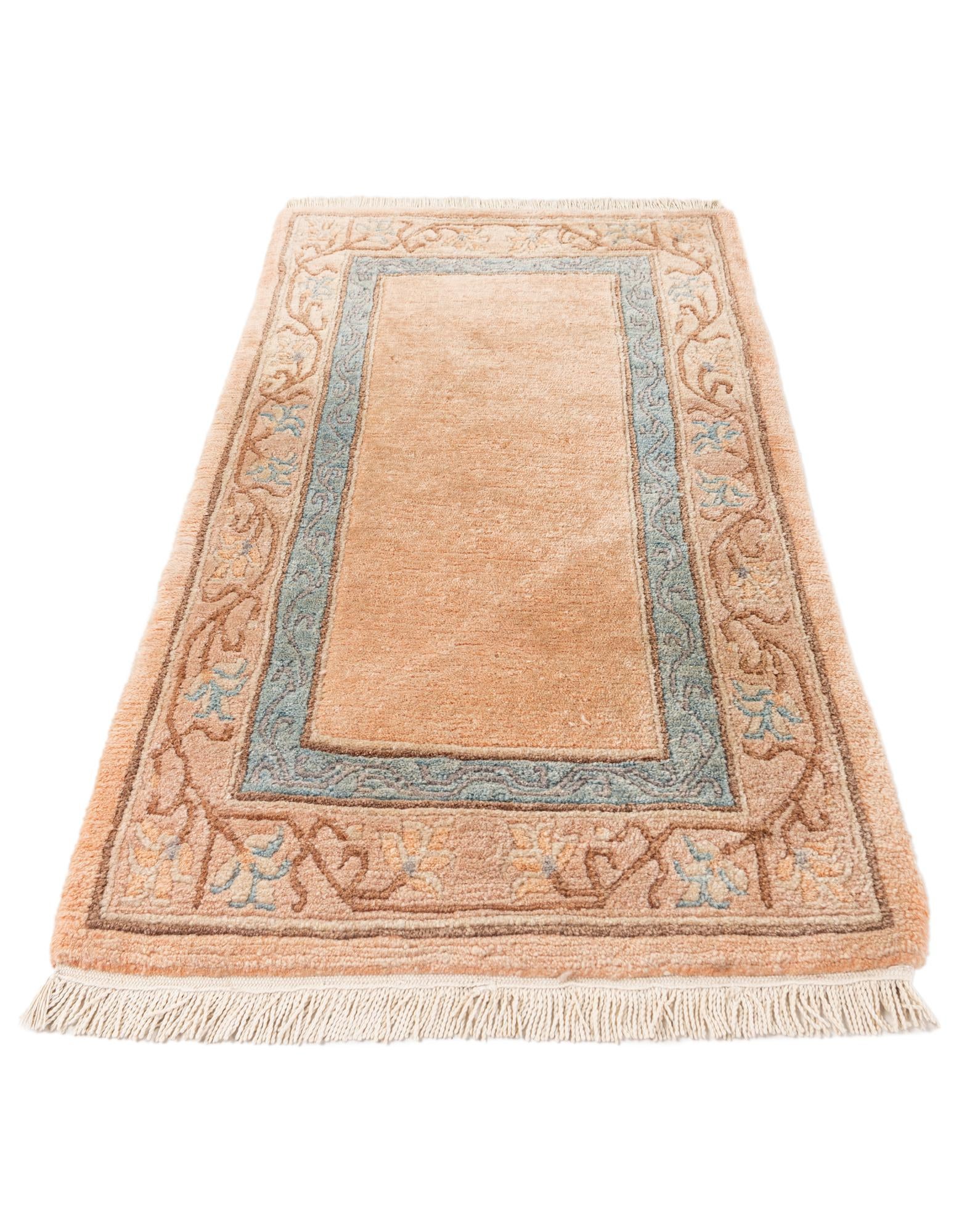 2' 5 x 4' 9 Hand Knotted Tibet Wool Runner Rug
