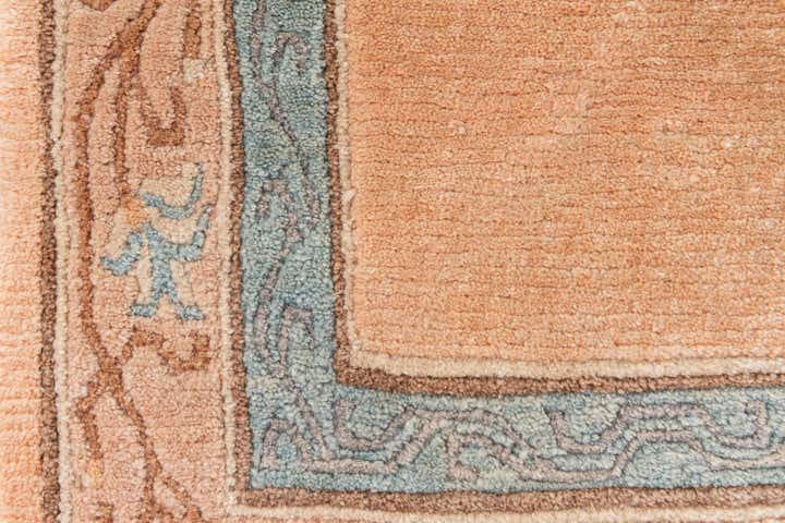 2' 5 x 4' 9 Hand Knotted Tibet Wool Runner Rug