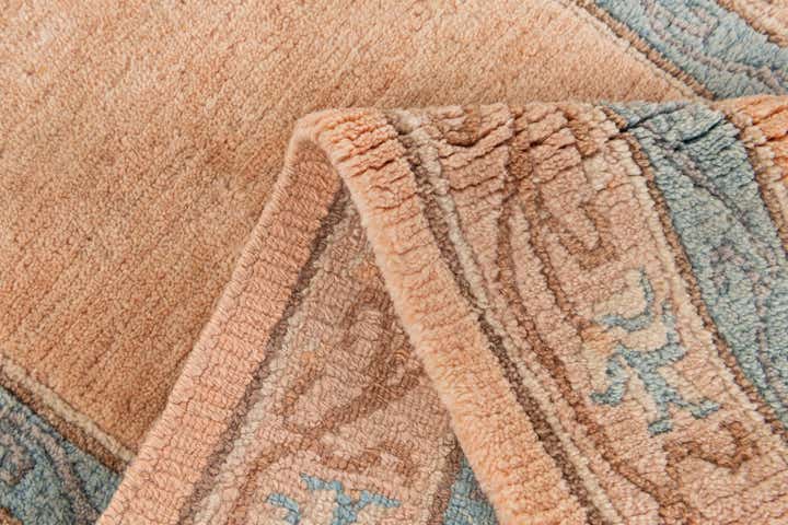 2' 5 x 4' 9 Hand Knotted Tibet Wool Runner Rug