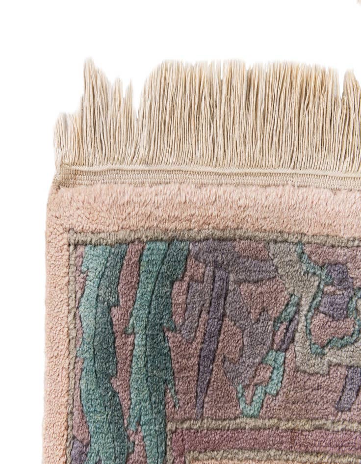 Detail image of 2' 10 x 9' 9  Hand Knotted Tibet Wool Runner Rug