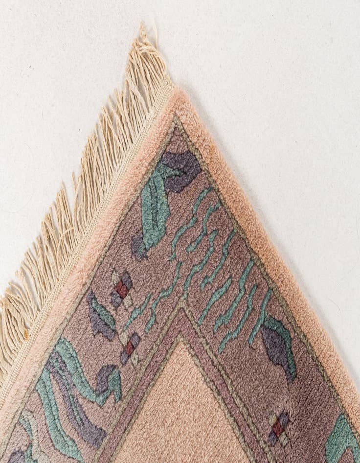 Detail image of 2' 10 x 9' 9  Hand Knotted Tibet Wool Runner Rug