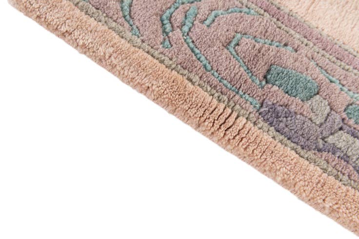 Detail image of 2' 10 x 9' 9 Hand Knotted Tibet Wool Runner Rug