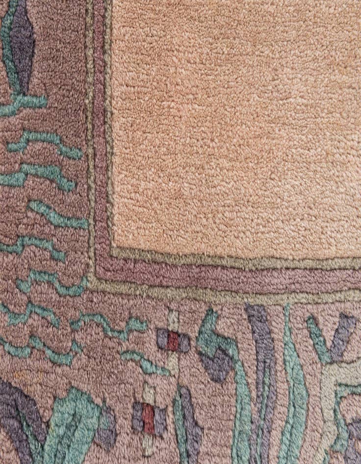 Detail image of 2' 10 x 9' 9  Hand Knotted Tibet Wool Runner Rug