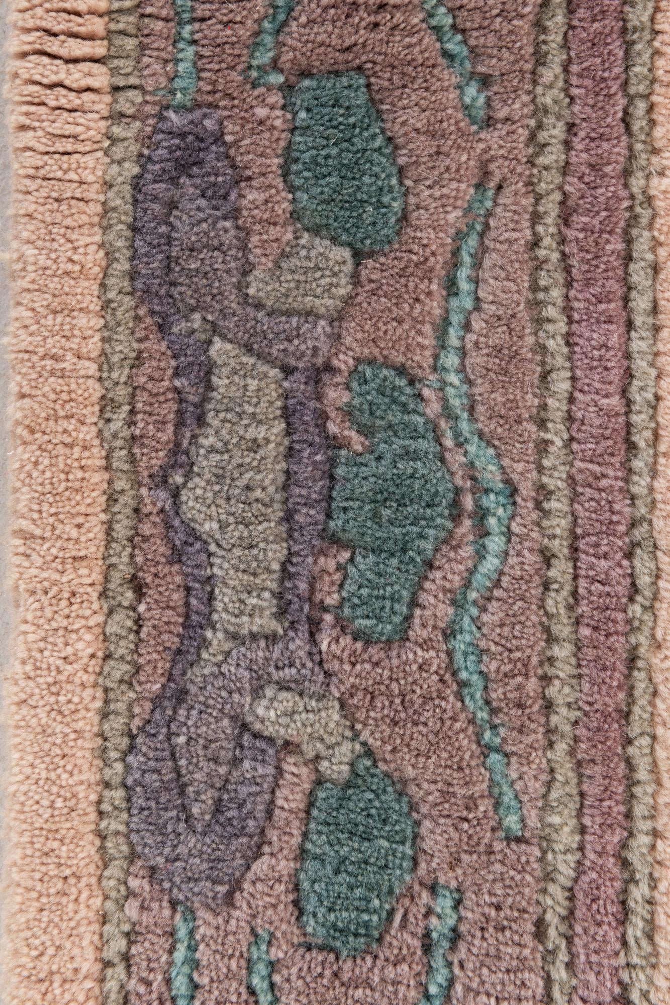 2' 10 x 9' 9 Hand Knotted Tibet Wool Runner Rug
