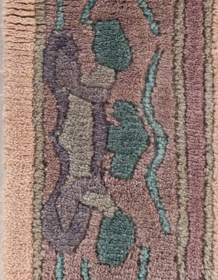 Detail image of 2' 10 x 9' 9  Hand Knotted Tibet Wool Runner Rug