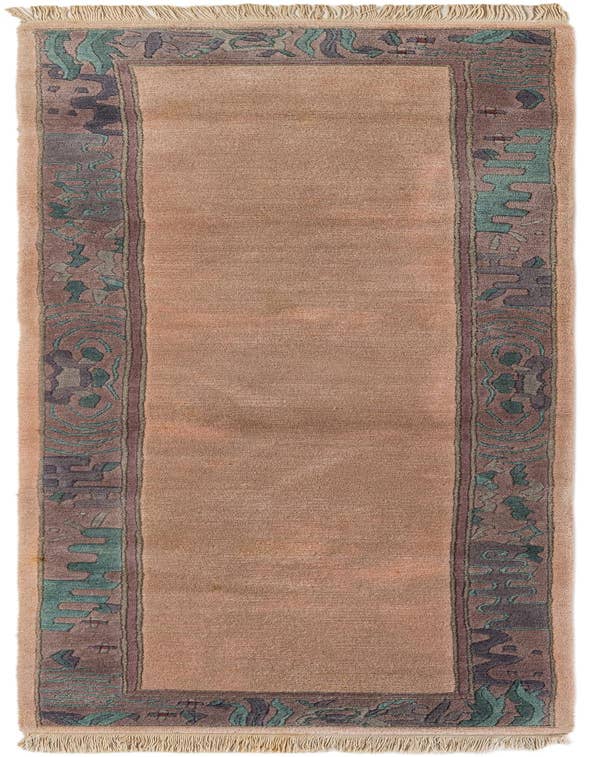 Detail image of 2' 10 x 9' 9 Hand Knotted Tibet Wool Runner Rug