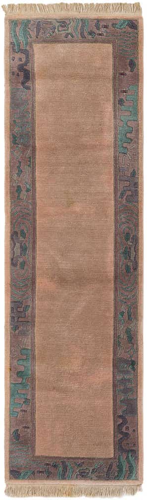 2' 10 x 9' 9 Hand Knotted Tibet Wool Runner Rug