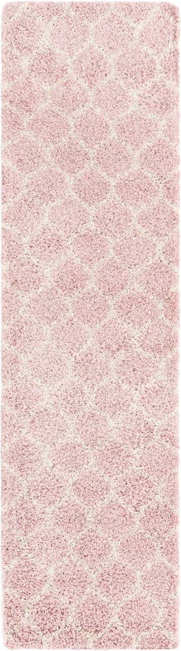 Detail image of 2' 7 x 10' Trellis Shag Runner Rug