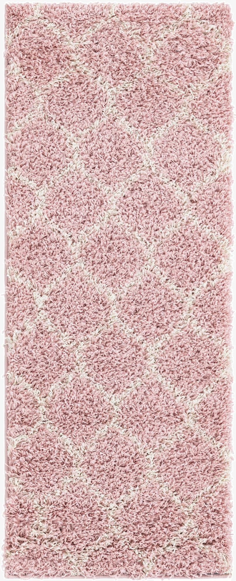 2' x 5' Trellis Shag Runner Rug