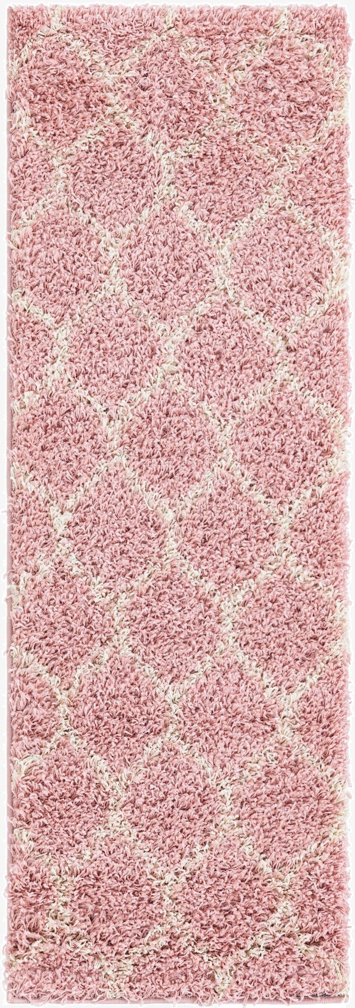 2' x 6' Trellis Shag Runner Rug