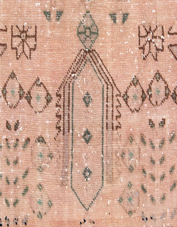 Detail image of 2' 9 x 7'  Hand Knotted Ultra Vintage Persian Wool Runner Rug