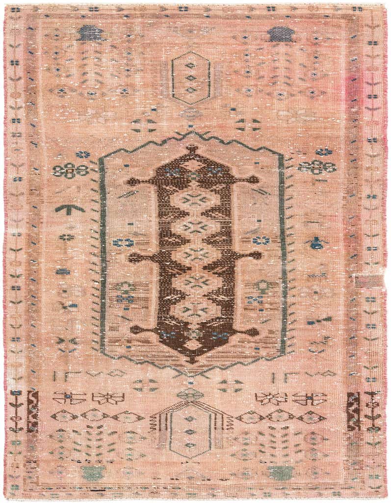 Primary image 2' 9 x 7'  Hand Knotted Ultra Vintage Persian Wool Runner Rug