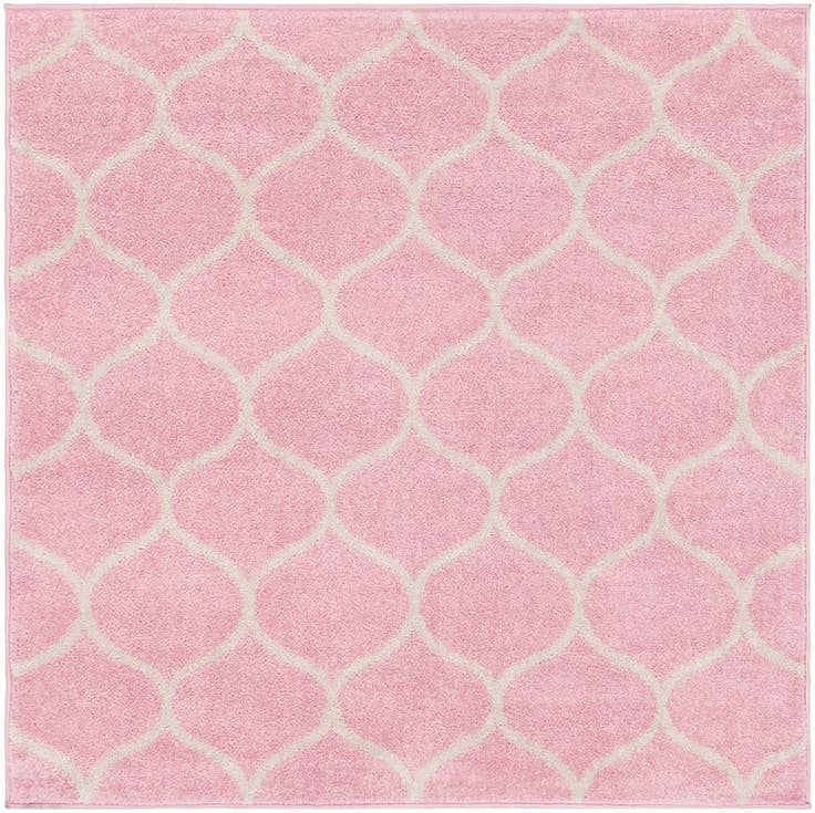 Detail image of 3' x 3' Lattice Frieze Square Rug