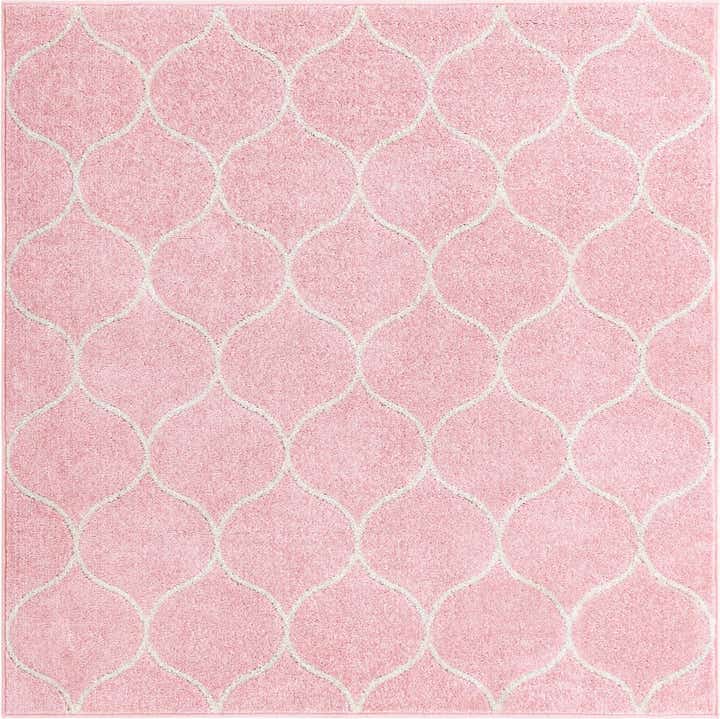 5' 3 x 5' 3 Lattice Frieze Square Rug
