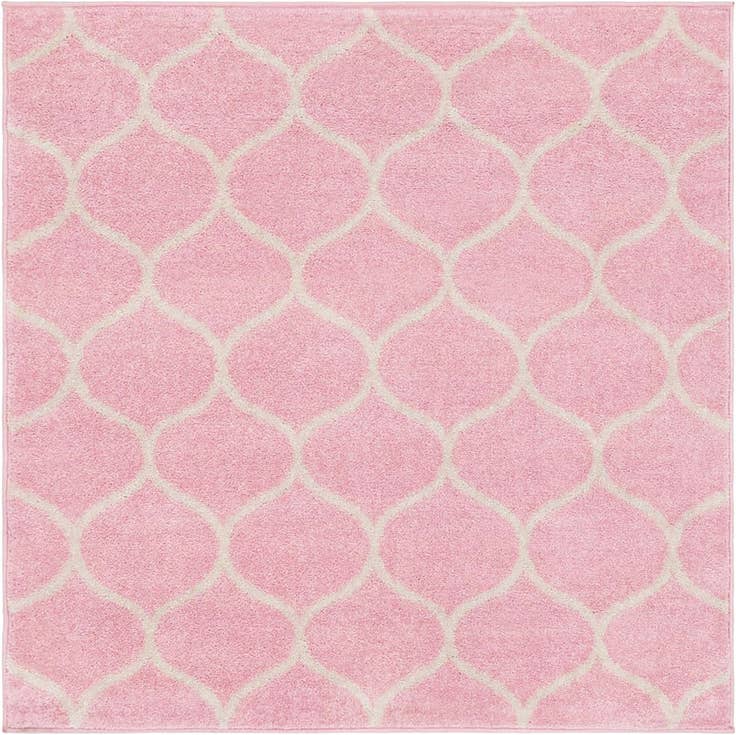 Detail image of 6' x 6' Lattice Frieze Square Rug