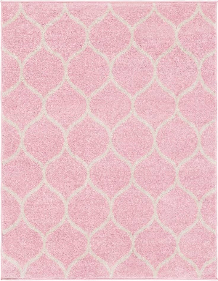 Detail image of 7' 10 x 7' 10 Lattice Frieze Square Rug