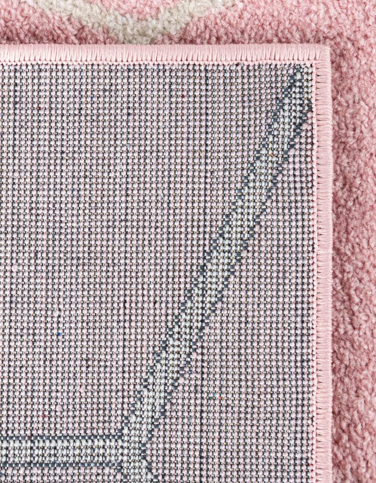 Detail image of 5' 3 x 5' 3 Lattice Frieze Square Rug