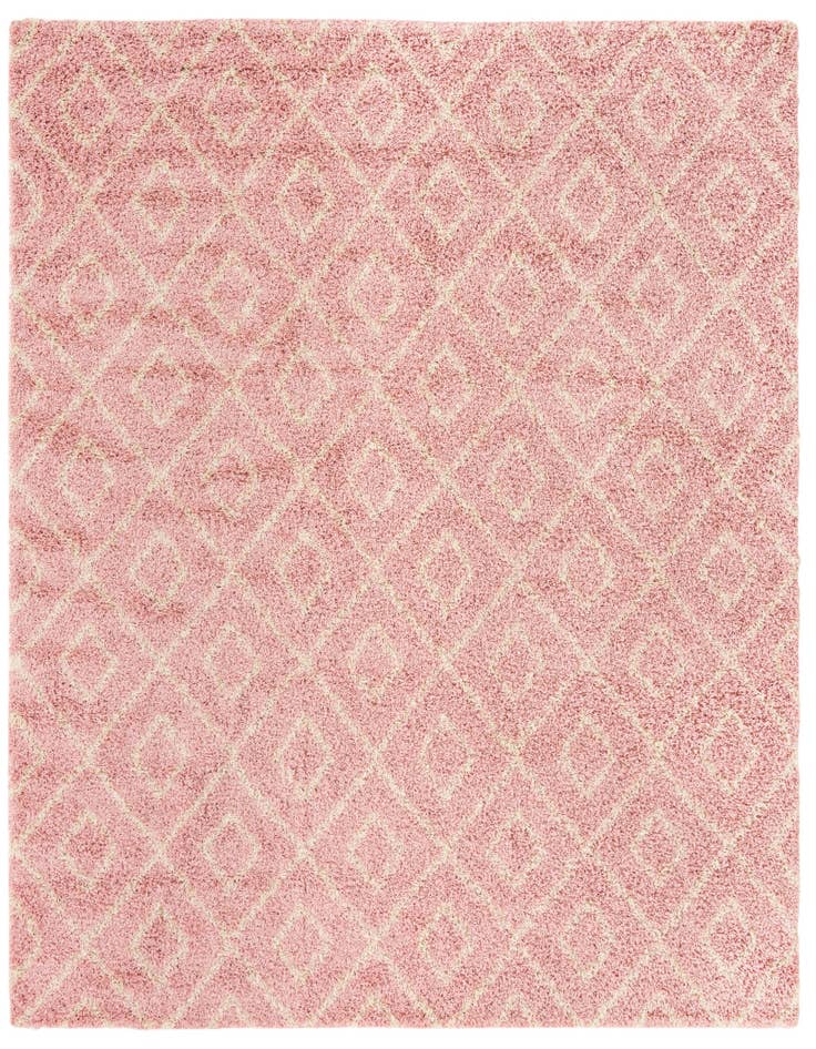 Detail image of 10' x 10' Lattice Shag Square Rug